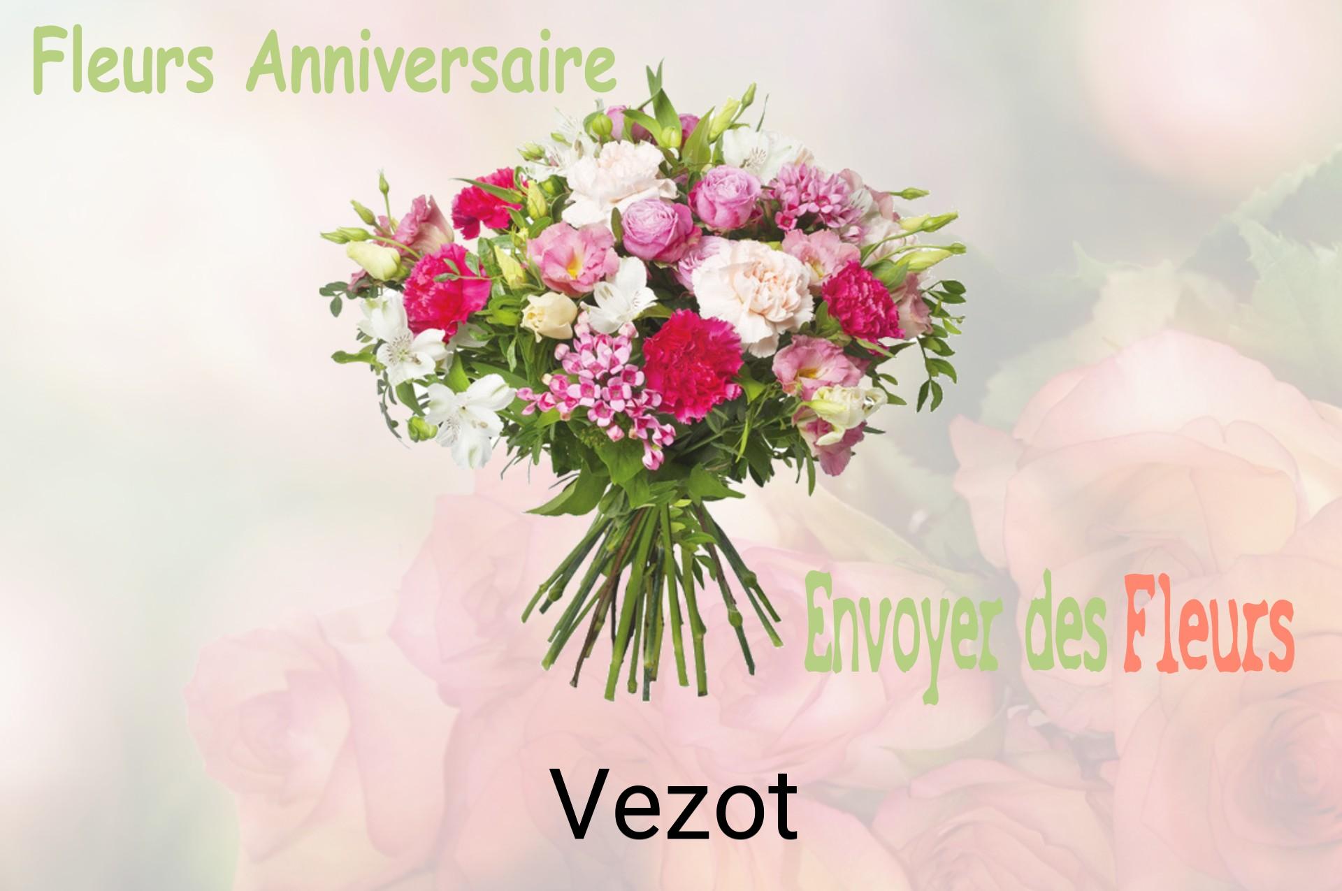 Bouquet de fleurs d’anniversaire livré à Vezot